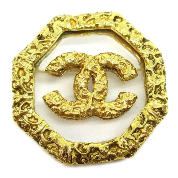 Chanel Vintage CC Logo Brooch